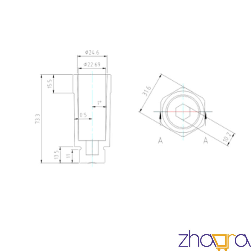 Montažno ispitni čep 1/2"