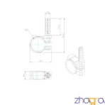 Cijevna obujmica 1/2˝ (Φ 20÷22)