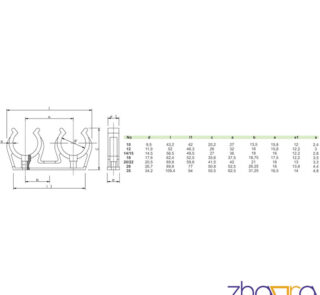 Nosač dvoredni-NO 12