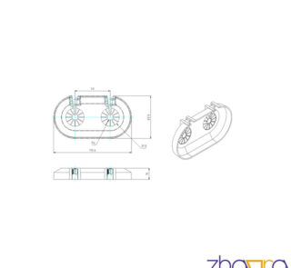 Rozetna podna dupla Harmonika